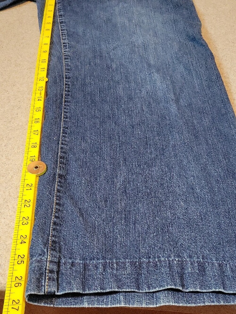 Jones New York Wide-Leg Denim Jeans 100% Cotton Size 14 - Picture 8 of 10
